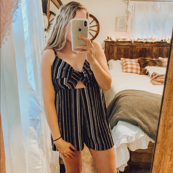 wild fable Other - Wild Fable // Black & White striped romper
